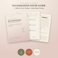 Ecclesiastes Bible Book Study Guide by Olive Branch Studies