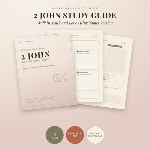 2 John Bible Book Study Guide by Olive Branch Studies