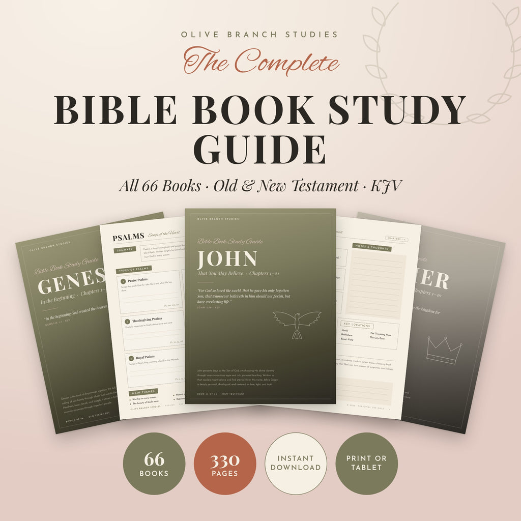 The Complete Bible Book Study Guide, all 66 books, by Olive Branch Studies